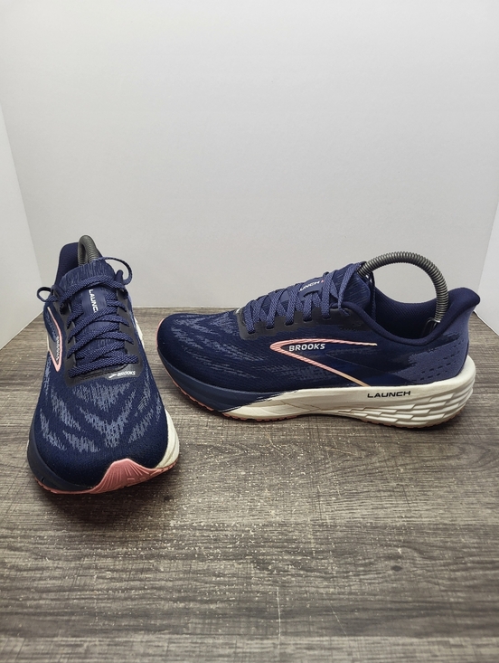 Brooks Shoes - Brooks Launch 11 Cushion Road Running Blue Pink Women's Sz 9 Shoes Sneakers